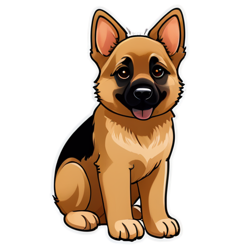 German shepard - icon | sticker