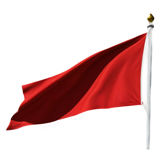 2d red flag - icon | sticker