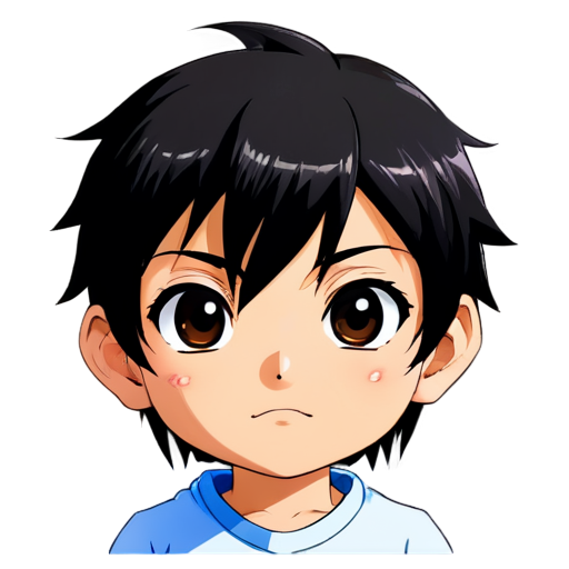 anime face - icon | sticker