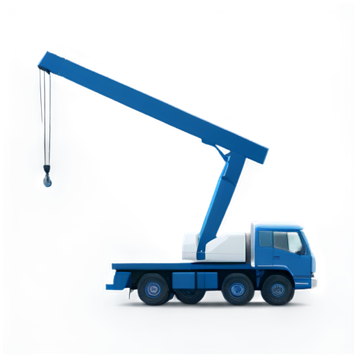 Aerial platform, Truck crane, Manipulator - icon | sticker