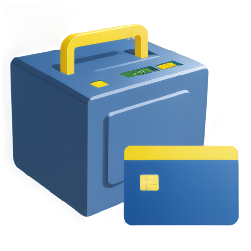 generator a icon of "PAN card permission withdrawal by user " color shades is used blue shades and light lemon yellow shades. there would indication like a "user" is withdrawing its permission icon - icon | sticker