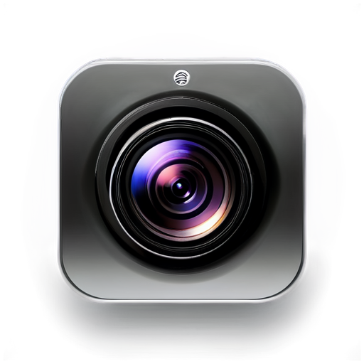 Generate an icon of a home camera in an animated form - icon | sticker