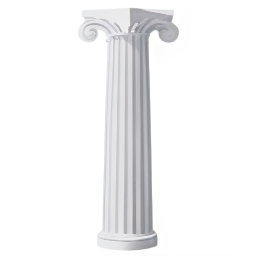 greek ionic column - icon | sticker