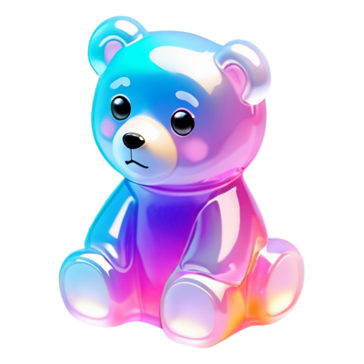 Siberian bear, colorized, travel style - icon | sticker