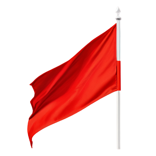 2d red flag sprite - icon | sticker