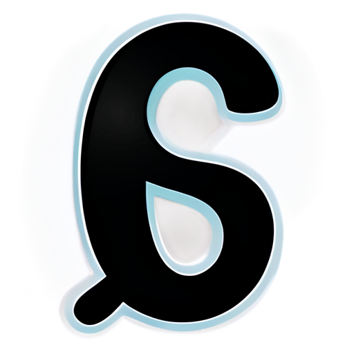 circle with artistic letter s inside - icon | sticker