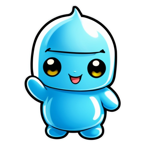 blue cute painkiller not character - icon | sticker