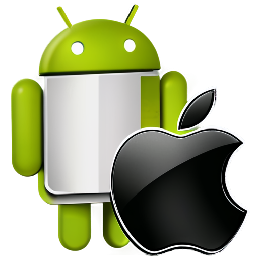 Google Android and Apple iOS icons combined - icon | sticker