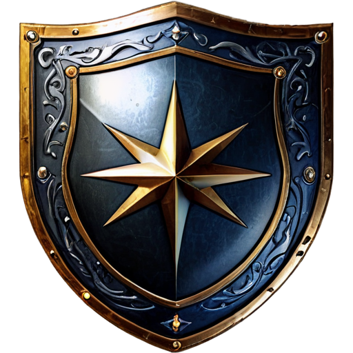 Fantasy medieval magic shield - icon | sticker