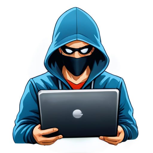 Hacker cartoon style icon - icon | sticker