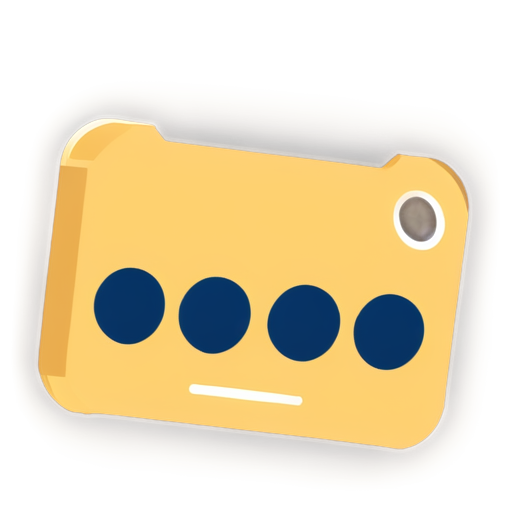 super simple flat icon for dummy app for test purposes. simple dual-color palette in blue shades - icon | sticker