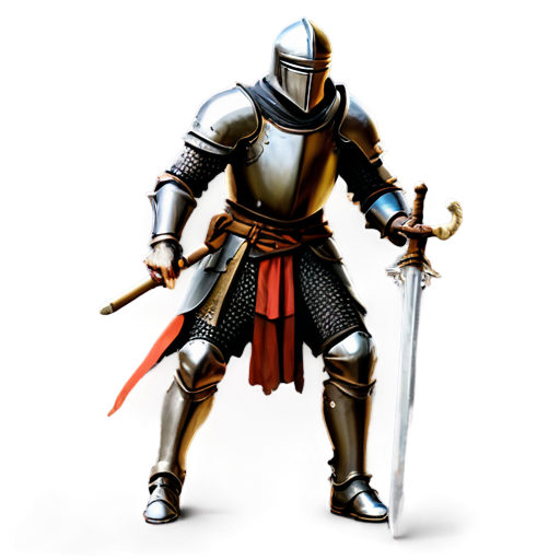 artistic art style medieval knight thieving - icon | sticker