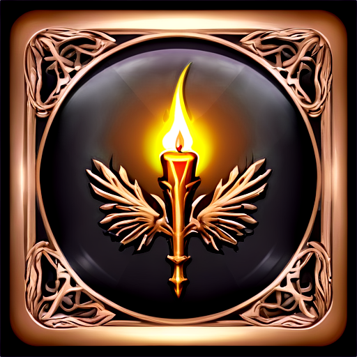 medieval casting spell icon - icon | sticker