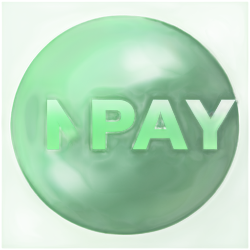 Prompt: Generate a logo for a company that processes payments online. The main clients of the British gambling industry. The logo should characterize the reliability and modernity of the company. The logo must contain green. Company name NPAY - icon | sticker