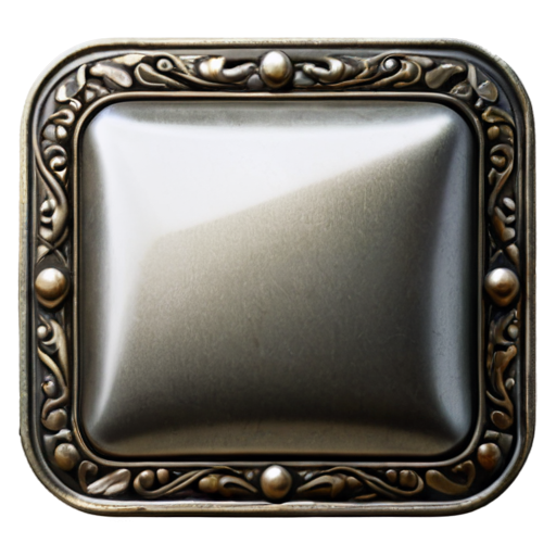 medieval rectangle button - icon | sticker