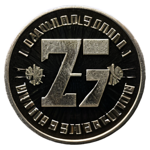 coin with the denomination 777 - icon | sticker