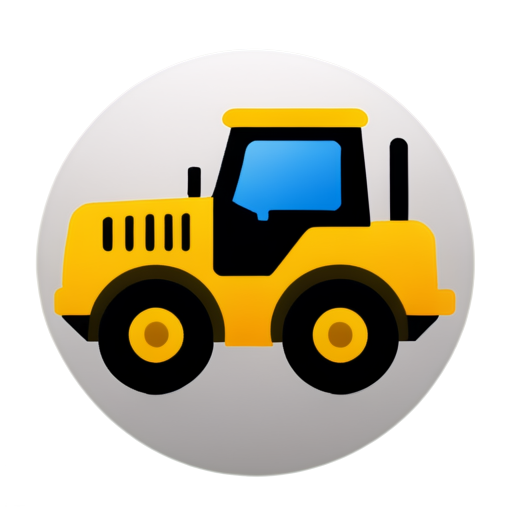 flat minimalistic icon for Company for rental of construction equipment - icon | sticker