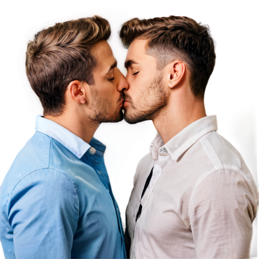 gay couple kissing - icon | sticker