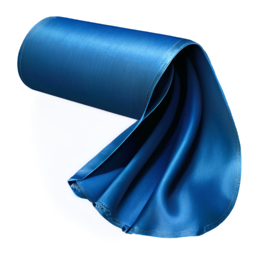 Fantasy medieval intricate magic transparent roll of blue cloth - icon | sticker