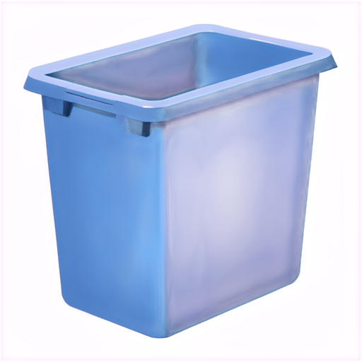 trash container horizontal blue color - icon | sticker