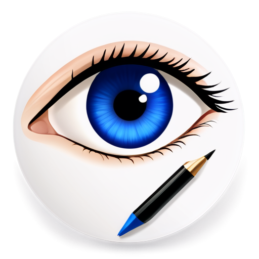 a todo list icon contains a eye - icon | sticker