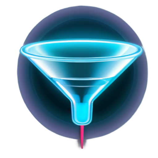 neon funnel - icon | sticker