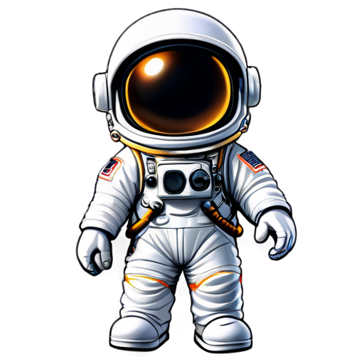 astronaut shows class! - icon | sticker