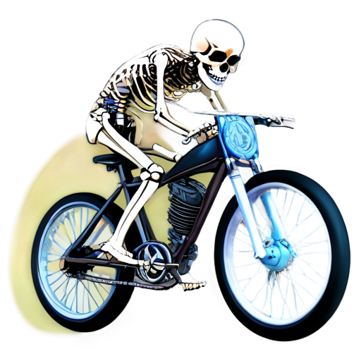 Bike skeleton sticker - icon | sticker