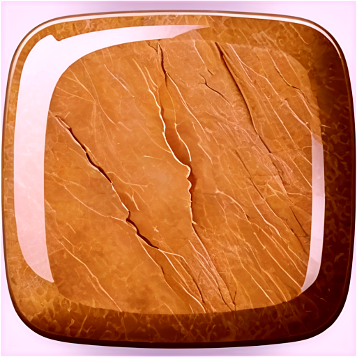 brown stone square icon - icon | sticker