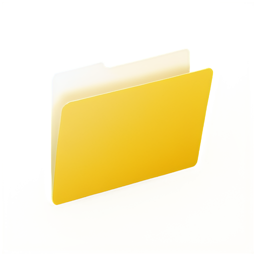 Yellow, Closed, Empty Folder - icon | sticker