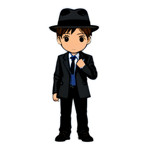 Simple detective silhouette with face replaced by camera lens - icon | sticker