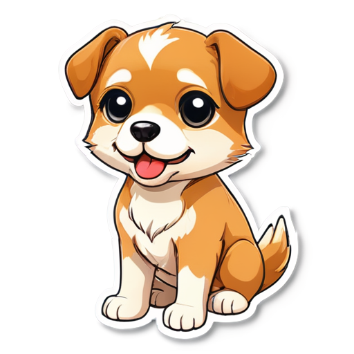 cute dog - icon | sticker