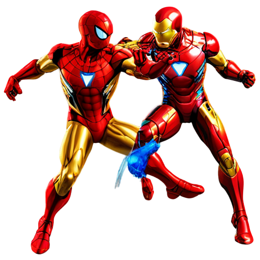 spiderman vs iron man - icon | sticker