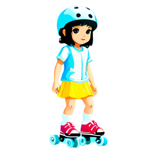 Smart Child's Roller Skating Protective Gear Made of Non-Newtonian Fluid Materials - icon | sticker