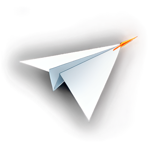 A small and exquisite Telegram paper airplane icon and a round download button below. The overall design is simple and clear. - icon | sticker