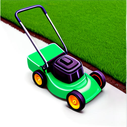 lawn mowing, garden care, landscape design - icon | sticker