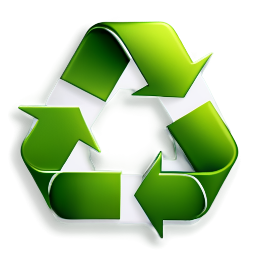 green circle recycle symbol smiling with the plus (+) symbol - icon | sticker