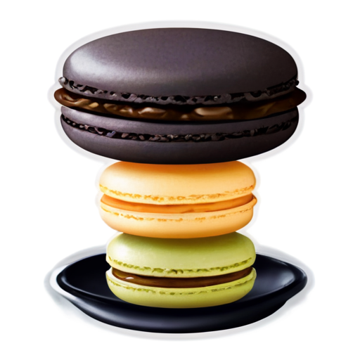 macaron funny cute - icon | sticker