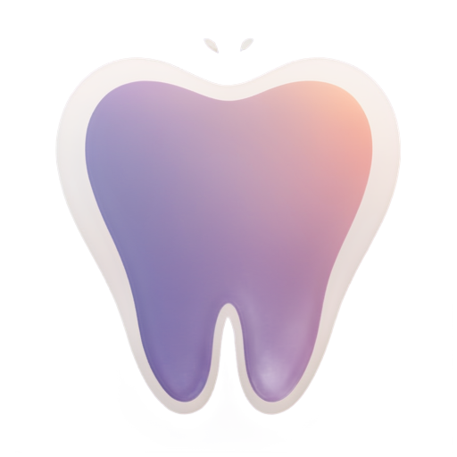 a sunset tooth logo - icon | sticker