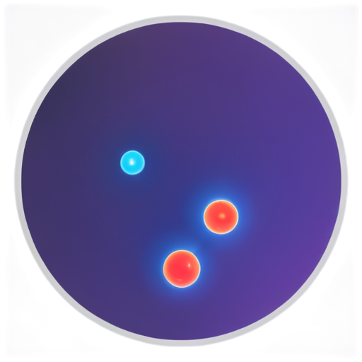 Can you generate a cartoony image of CHO cells on a plate as taken from a fluoview confocal microscope, with cellular features like a blue nucleus stained with DAPI, and other features in different colors, but with clean borders around cells - icon | sticker