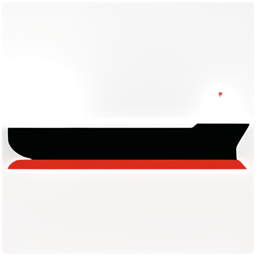 Outlined 2d Fuel Tanker Ship Icon - icon | sticker