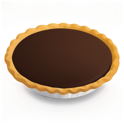 The pie is sprinkled with chocolate shaped like the symbols 0 and 1 - icon | sticker