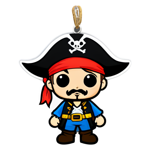 a pirate was hanged to death - icon | sticker