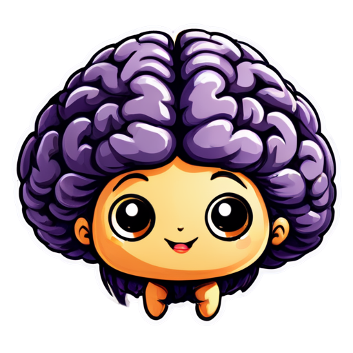 human brain - icon | sticker
