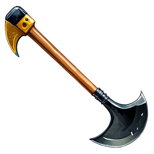 artistic art style mining pickaxe - icon | sticker