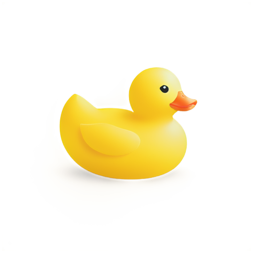 yellow rubber duck - icon | sticker