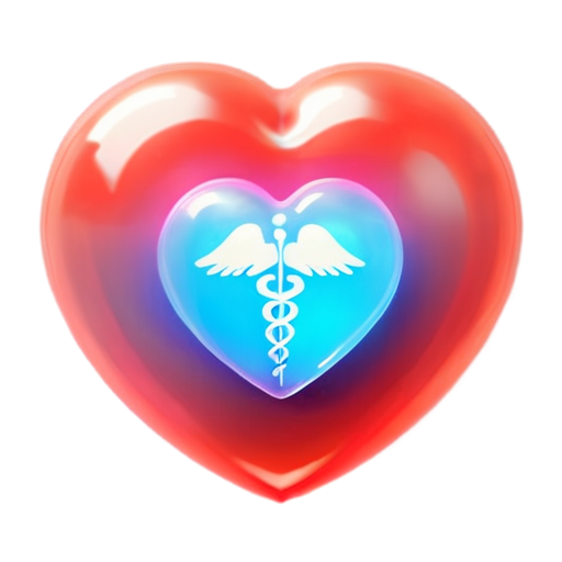 A realistic minimal real medical Heart shape icon - icon | sticker