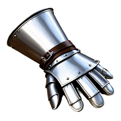 Simple poor medieval plate gauntlets - icon | sticker