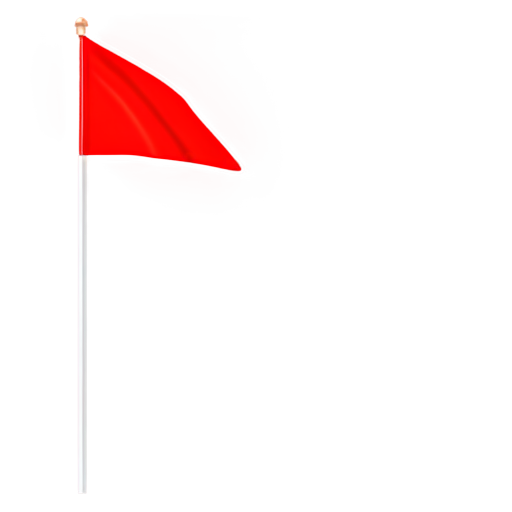 2d red flag - icon | sticker