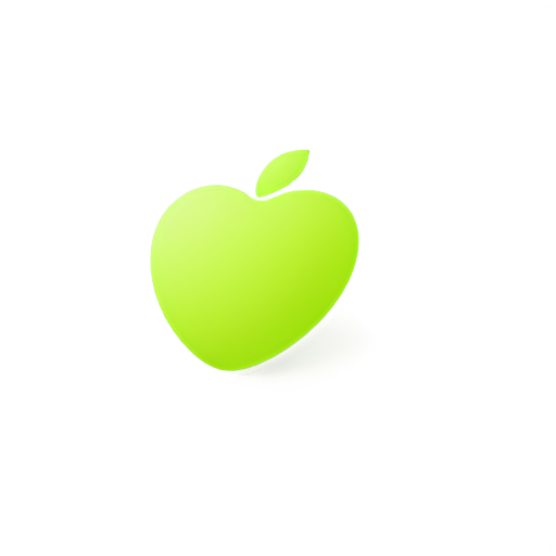 The background color is light green. Add a small icon about nutrition in the middle, with a white background. - icon | sticker